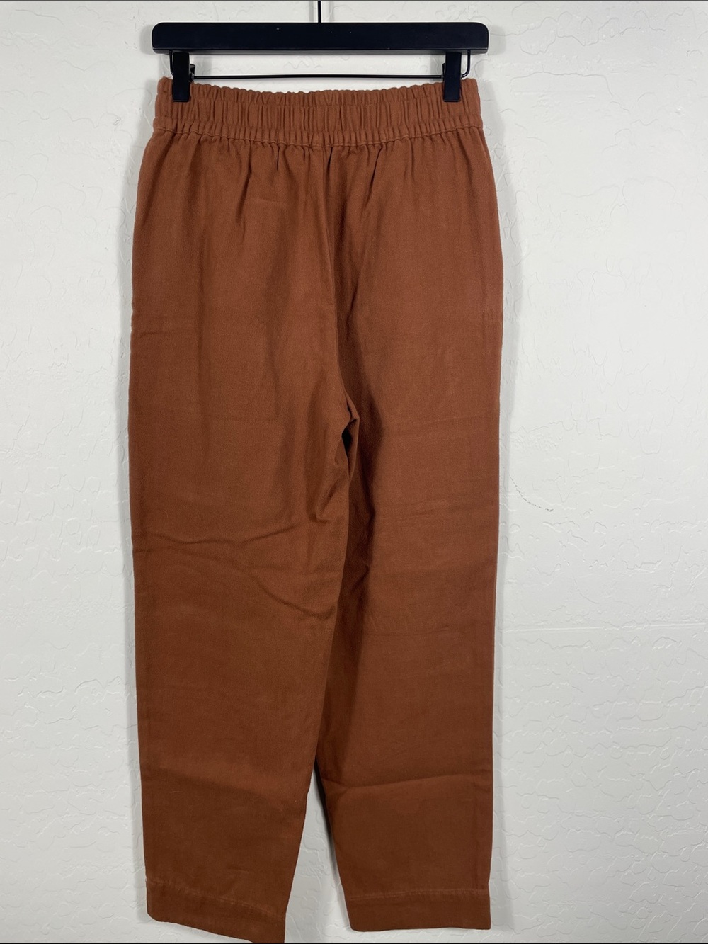 Madewell Rust-Brown High-Rise Elastic Waist Track Pants - Picture 5 of 10